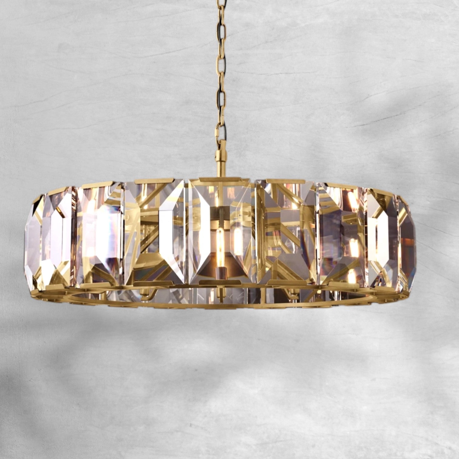 Harlew Crystal Round Chandelier 19"31"43"60"