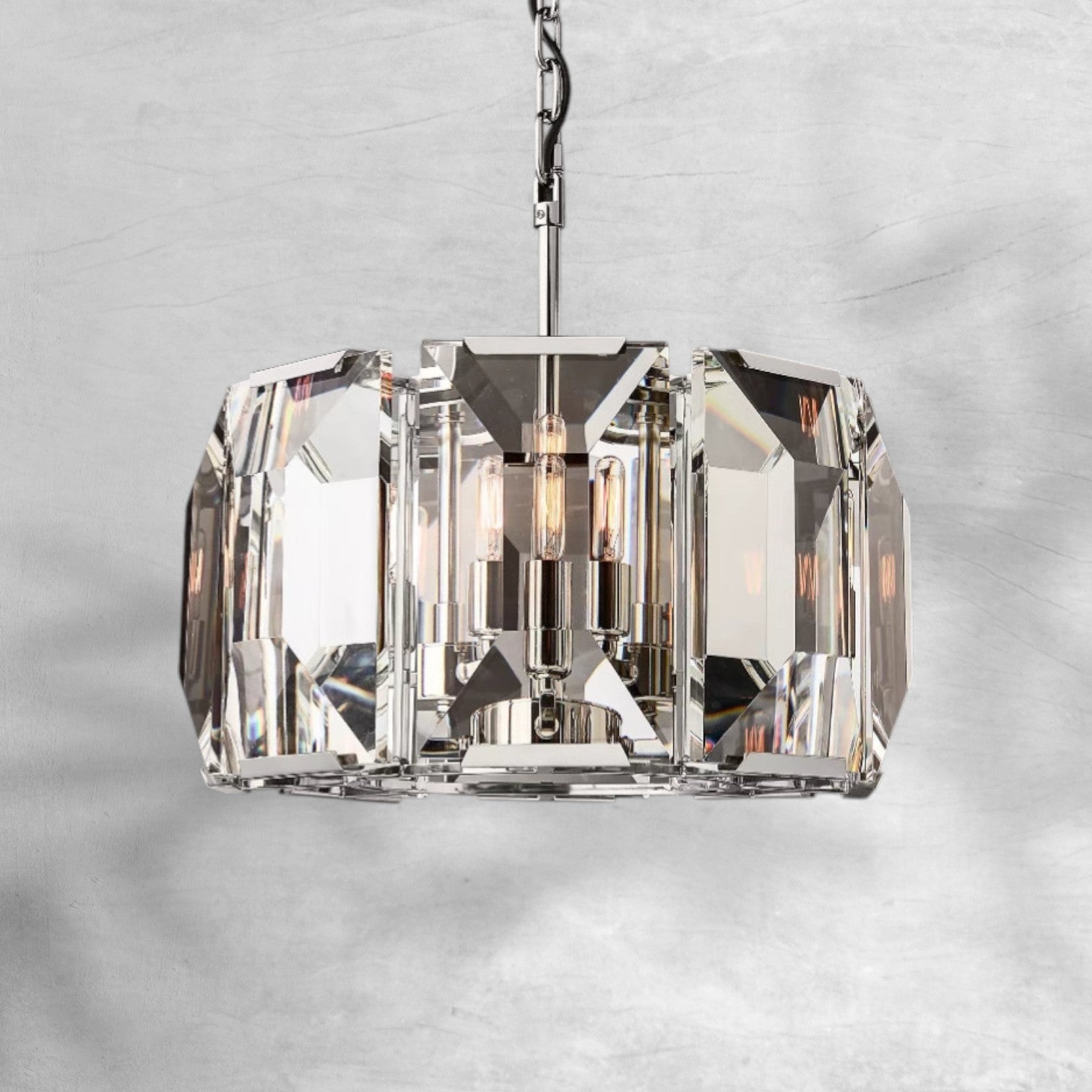 Harlew Crystal Round Chandelier 19"31"43"60"