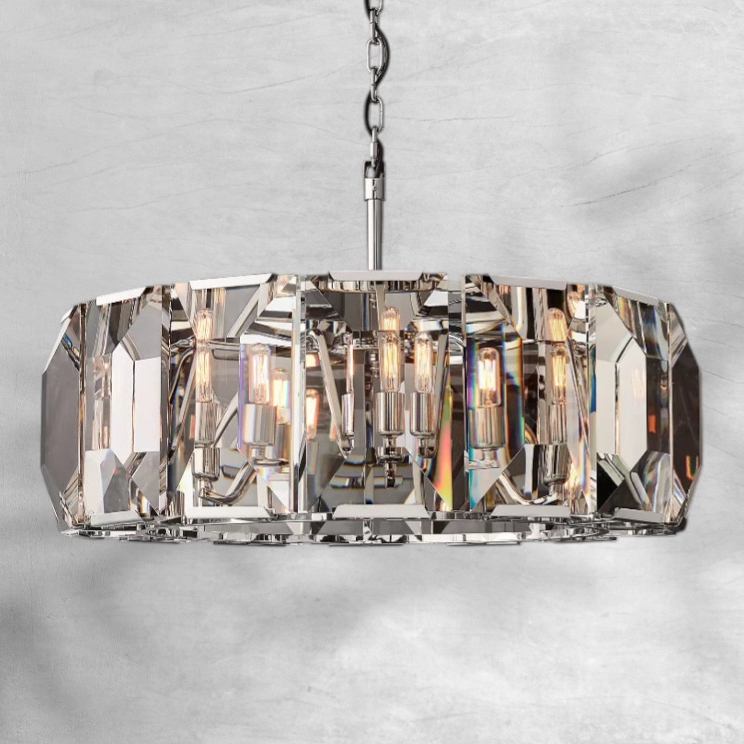 Harlew Crystal Round Chandelier 19"31"43"60"