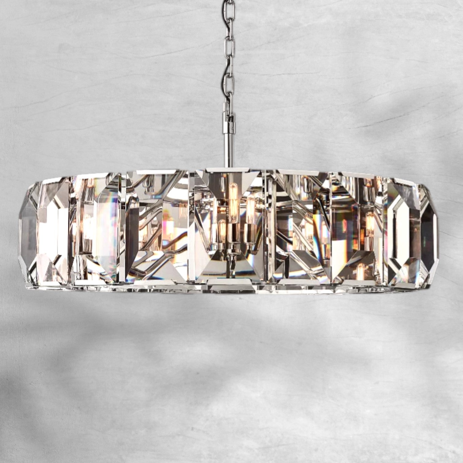 Harlew Crystal Round Chandelier 19"31"43"60"