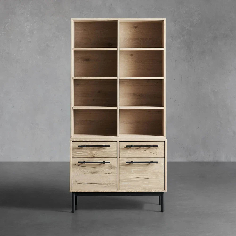 Sullivan Single Bookcase with File Base