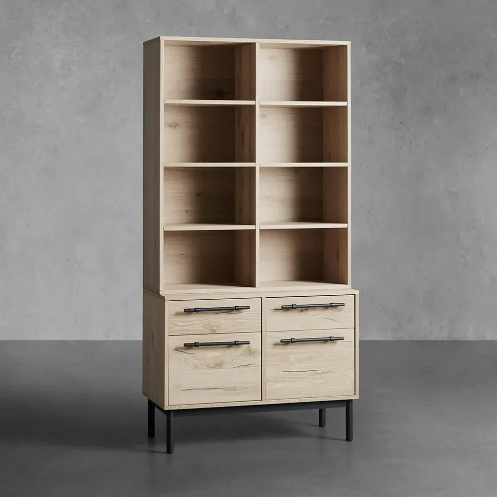 Sullivan Single Bookcase with File Base