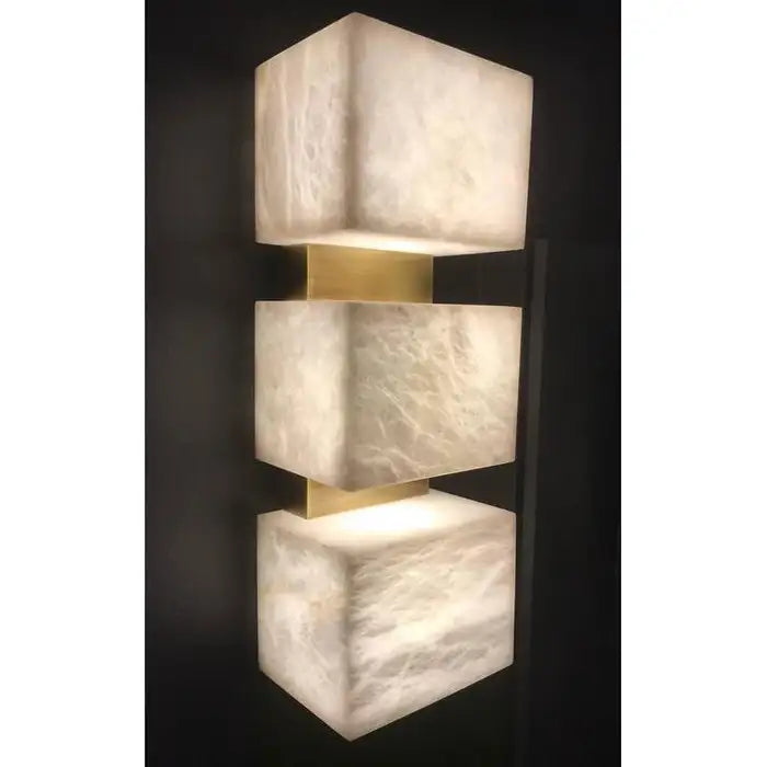 Alabaster Cubes Wall Sconce  Kevin Studio   