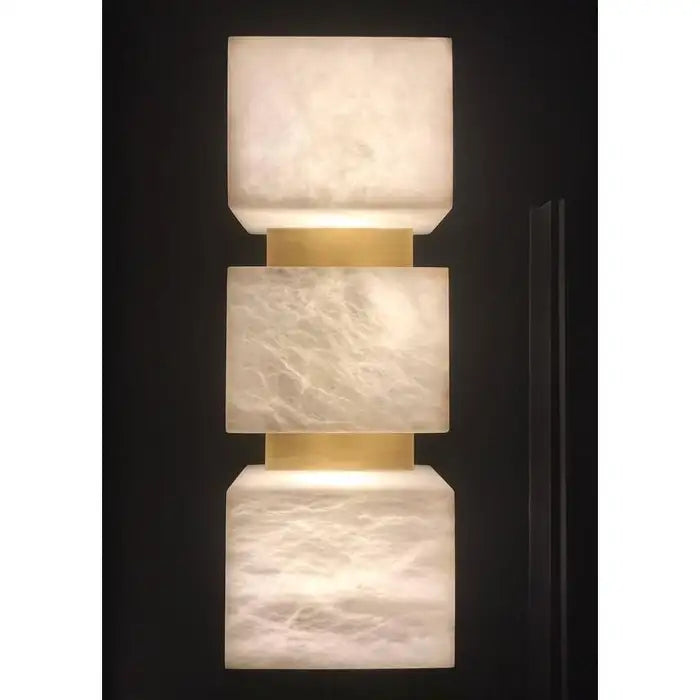 Alabaster Cubes Wall Sconce  Kevin Studio   