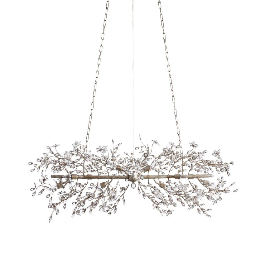 Fiore Linear Chandelier Chandelier Kevin Studio Silver 68″ W 