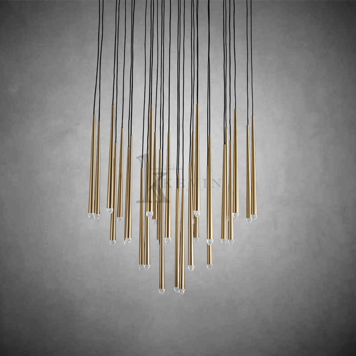 Madison Modern Tubular Round Chandelier 18", 24", 30", 48"