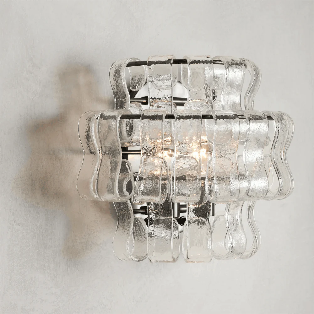 Evadne Modern Glass Bedroom Wall Sconces wall sconce for bedroom,wall sconce for dining room,wall sconce for stairways,wall sconce for foyer,wall sconce for bathrooms,wall sconce for kitchen,wall sconce for living room Kevin Studio Inc   