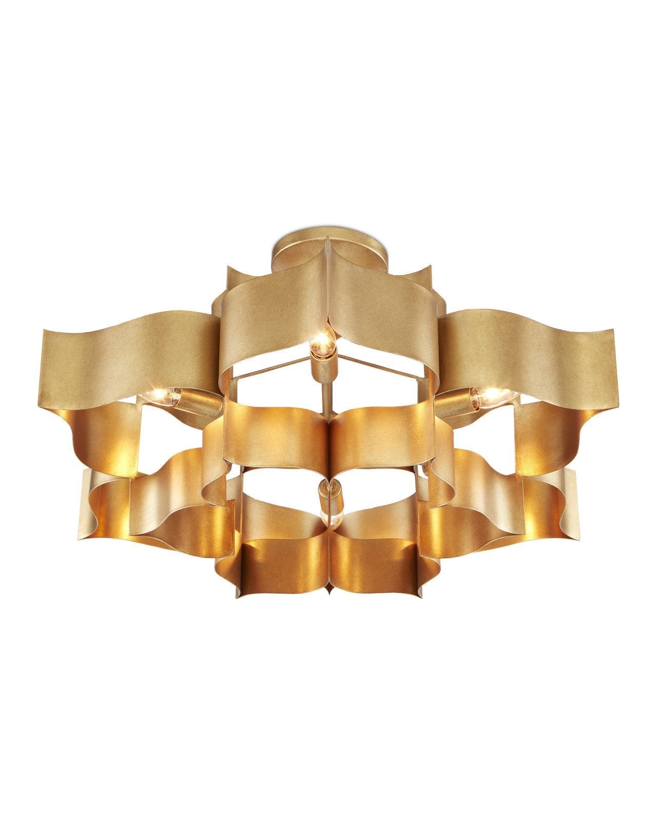 Grand Lotus Large Gold Chandelier NORMAL Kevin Studio   