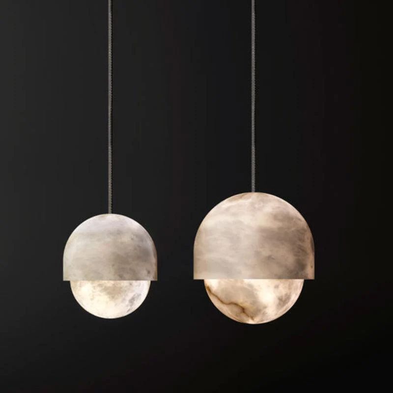 Modern Alabaster Yoko Pendant Light, Upscale Alabaster Pendant Lamp For Living Room Pendant Light Kevinstudiolives   