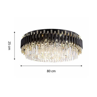 Kevin Bobon Flush Mount Crystal Chandelier Chandeliers Kevinstudiolives Diameter 80 cm ( 31.5 in ) x Height 25 cm ( 9.9 in )  