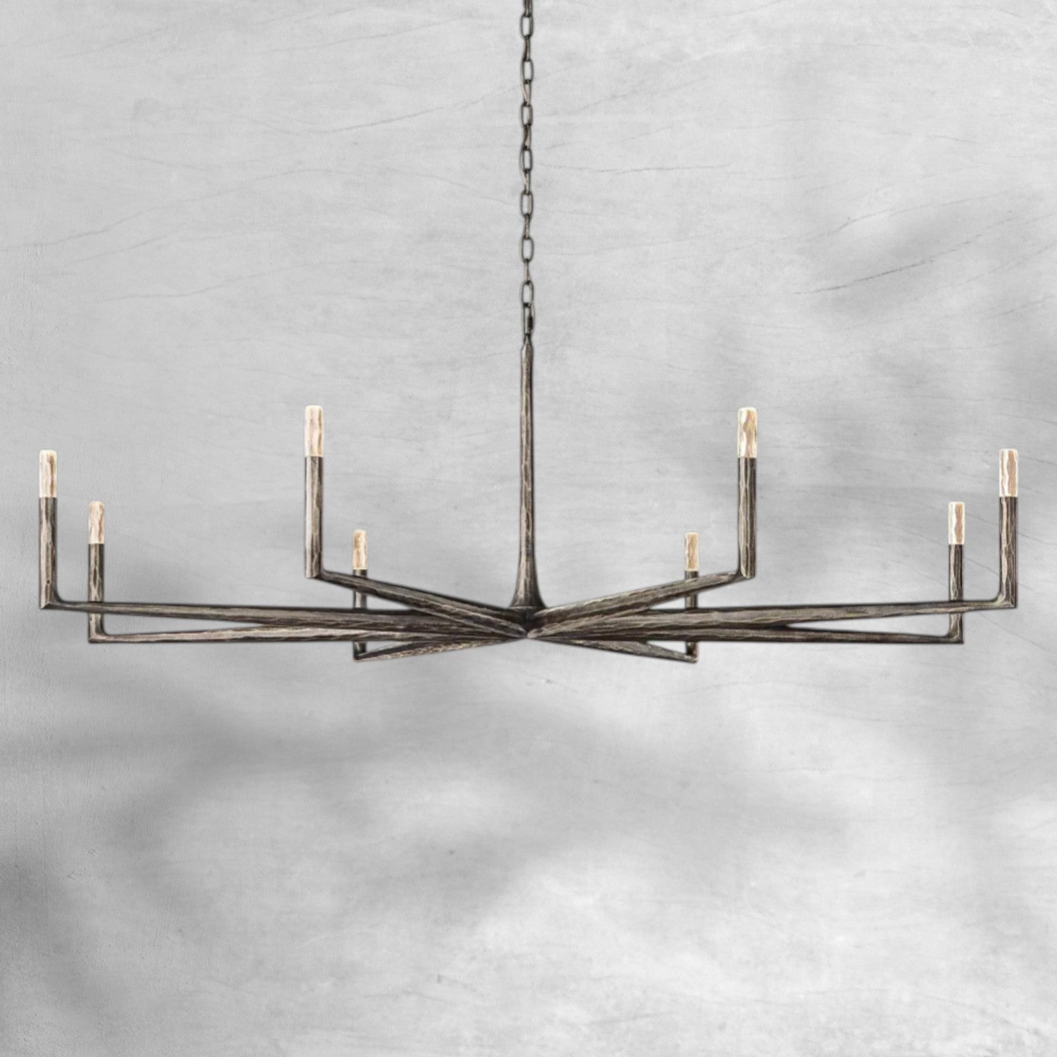 Thaddeas Forged Round Chandelier 36"/48"/60"/72"