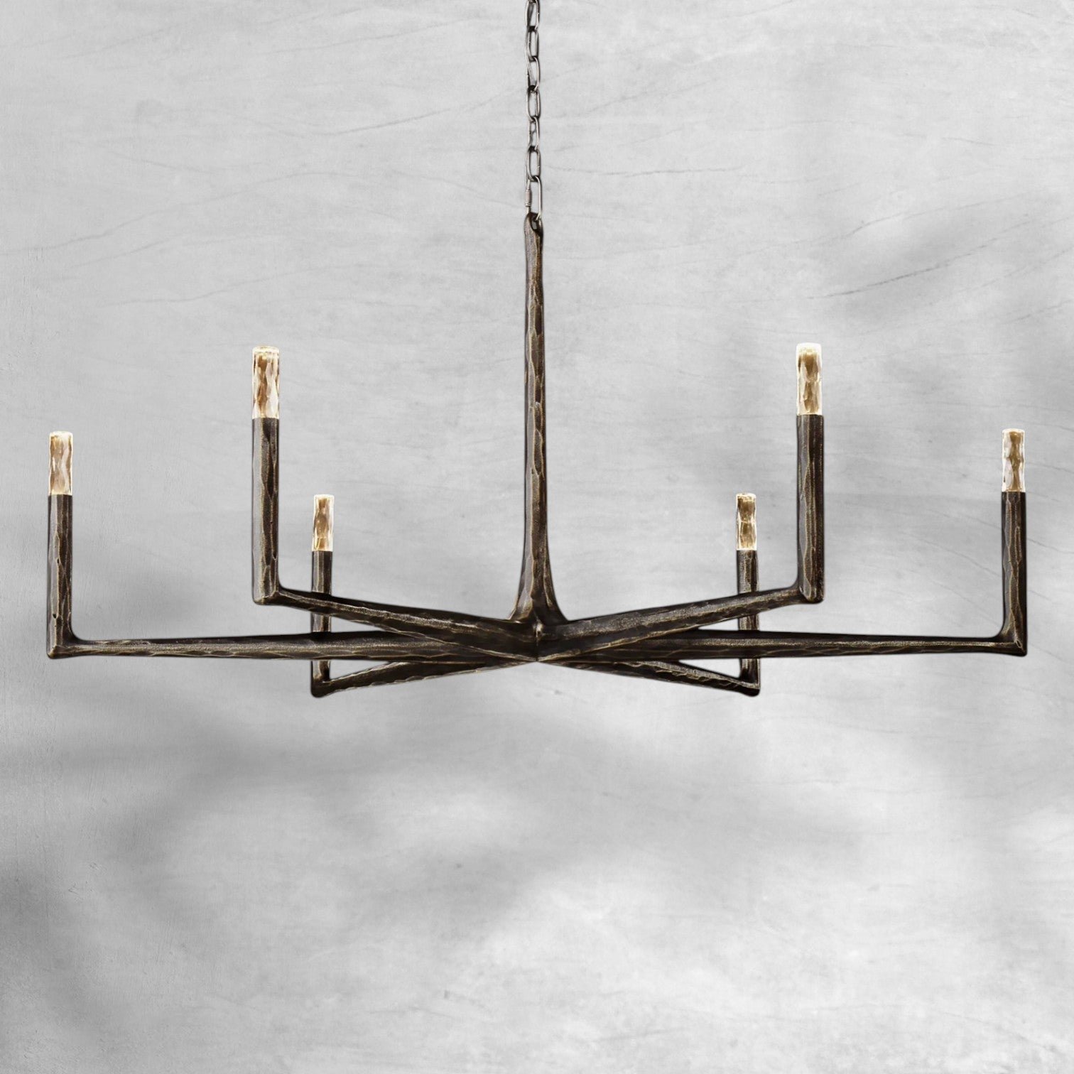 Thaddeas Forged Round Chandelier 36"/48"/60"/72"
