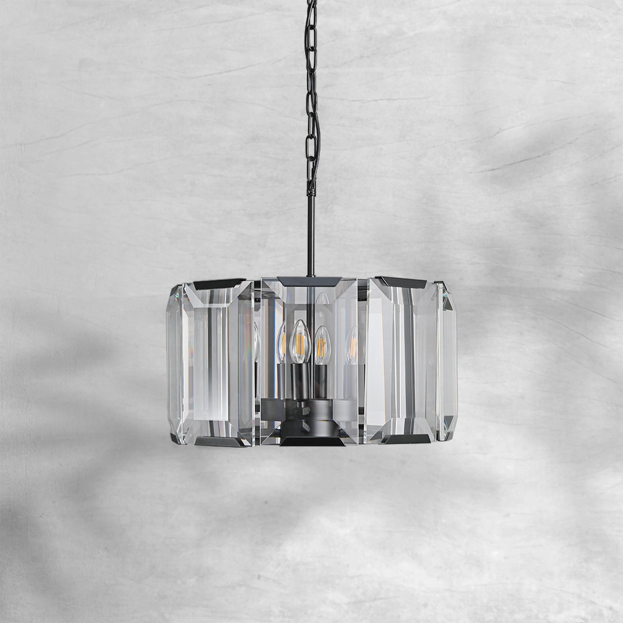 Harlew Crystal Round Chandelier 19"31"43"60"