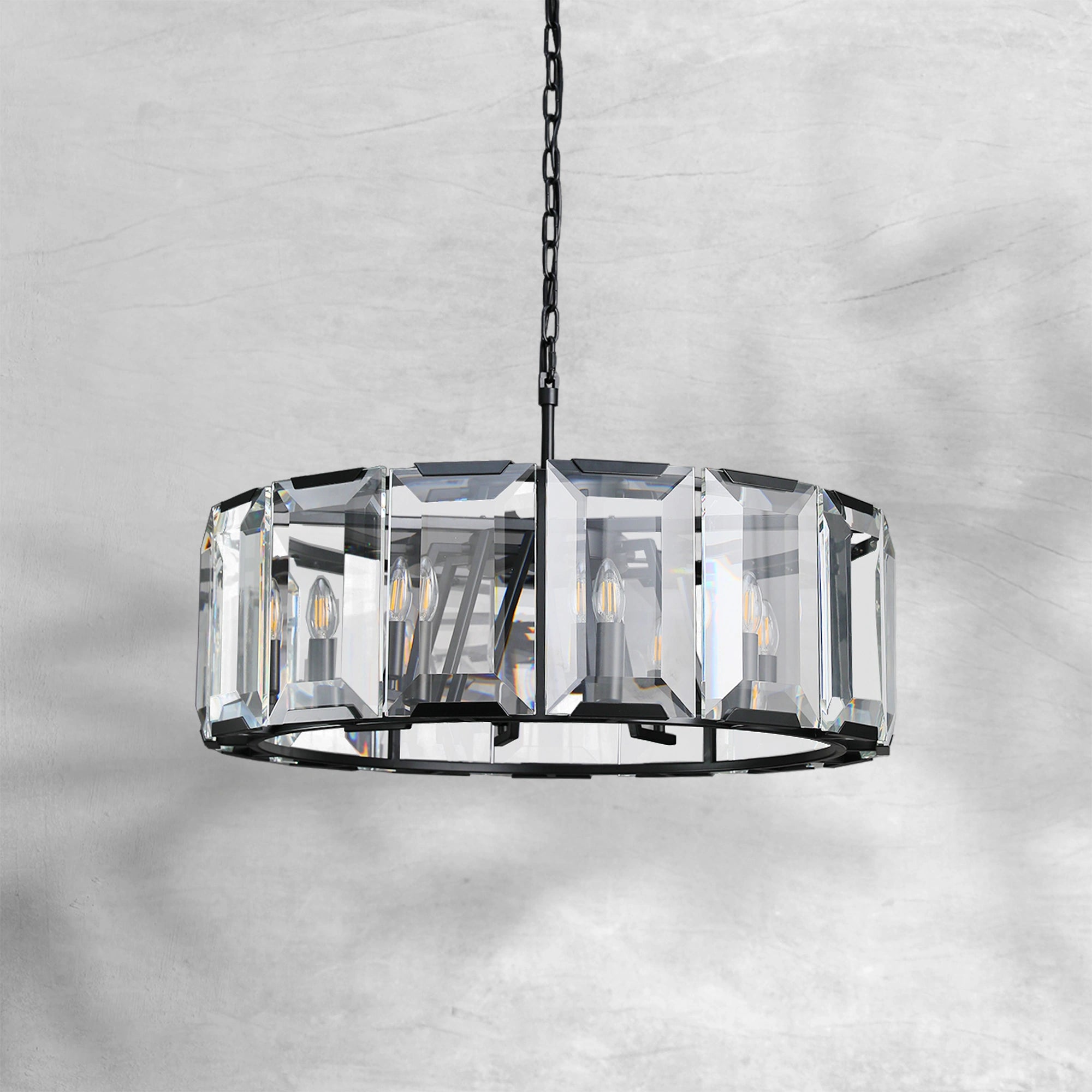 Harlew Crystal Round Chandelier 19"31"43"60"