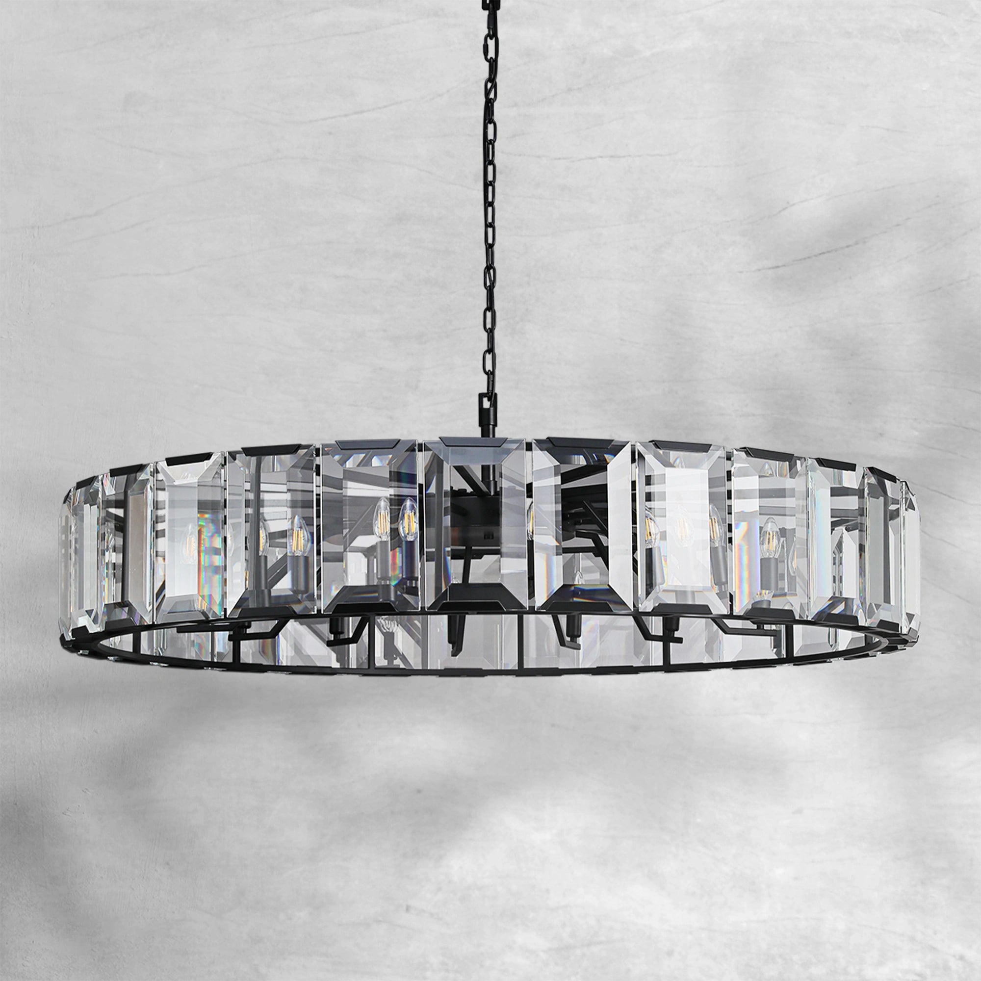 Harlew Crystal Round Chandelier 19"31"43"60"