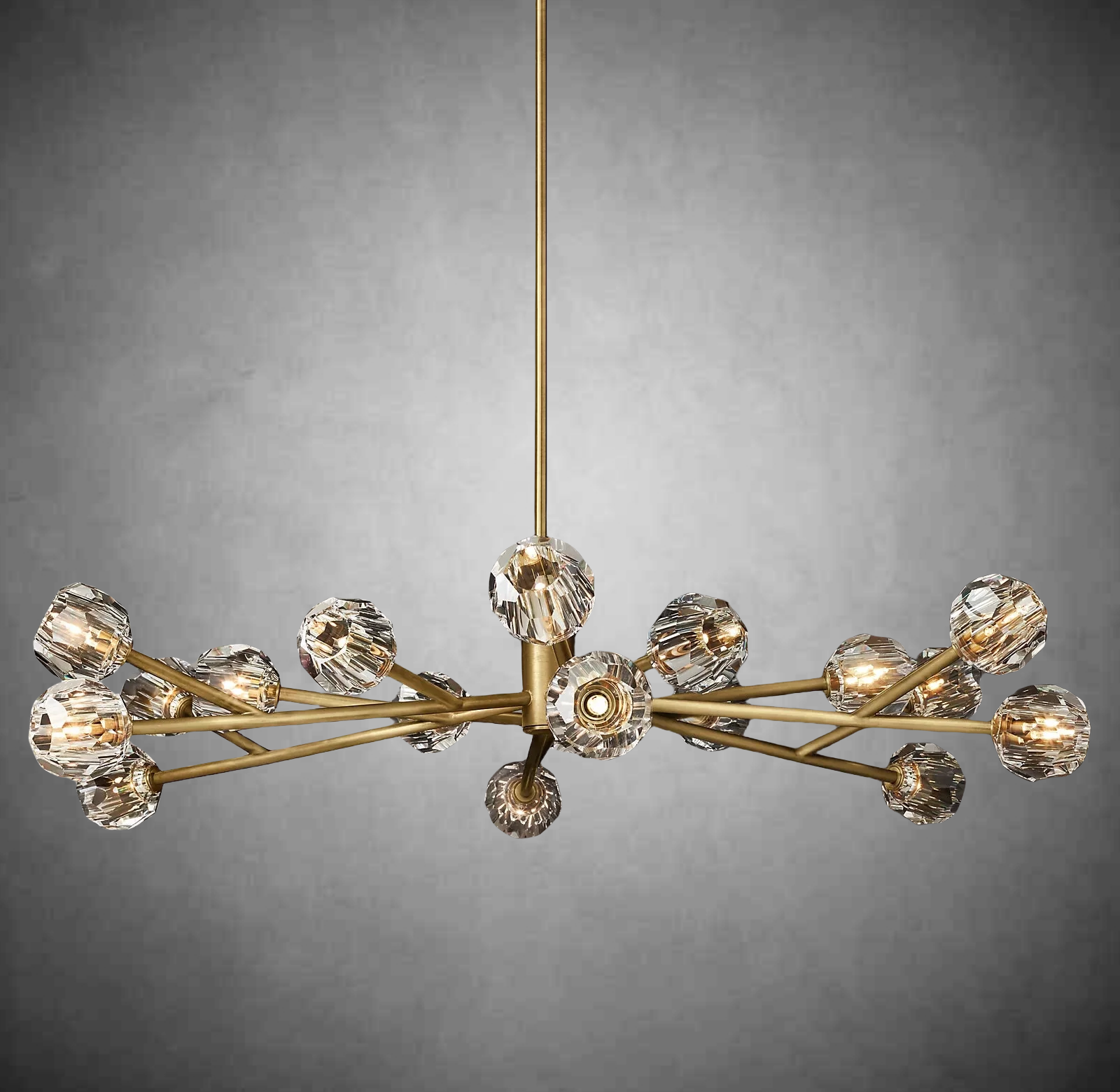 Bille De Crystal Glass Round Chandelier 24"36"48"60"72"