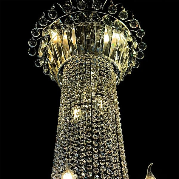 Extra Large European-style Multi-layers Candle Luxury Crystal Chandelier Gold Art Foyer/Staircase Decorative Light Fixture Chandeliers Kevinstudiolives   