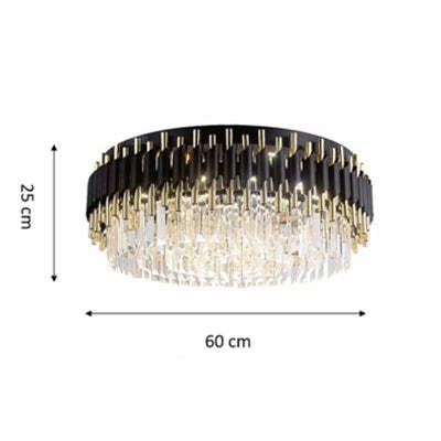 Kevin Bobon Flush Mount Crystal Chandelier Chandeliers Kevinstudiolives Diameter 60 cm ( 23.6 in ) x Height 25 cm ( 9.9 in )  