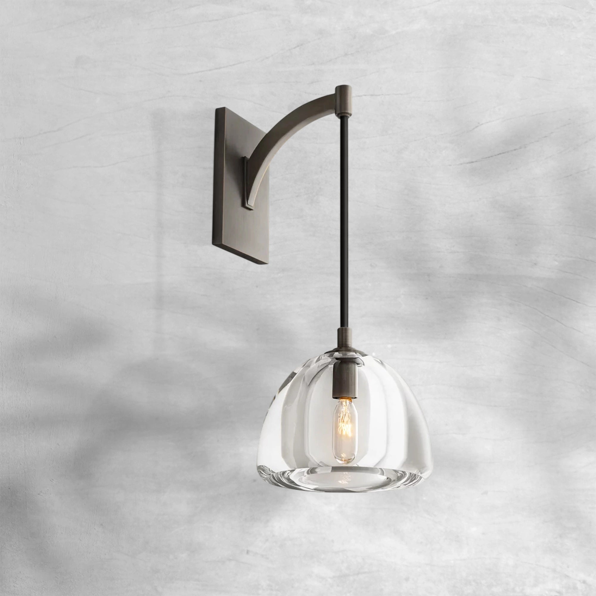 Hemispheae Crystal Wall Sconce