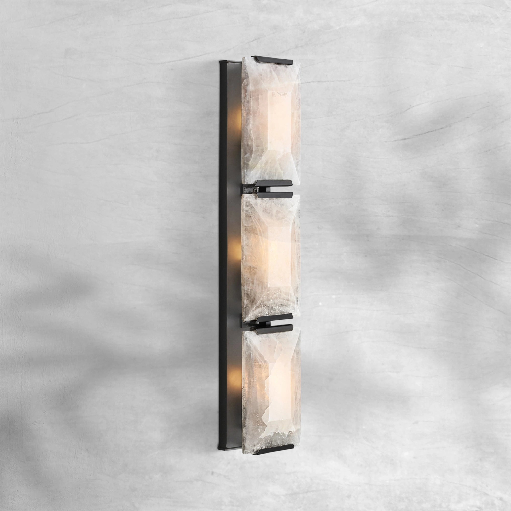 Harlew Calcite Triple Sconce