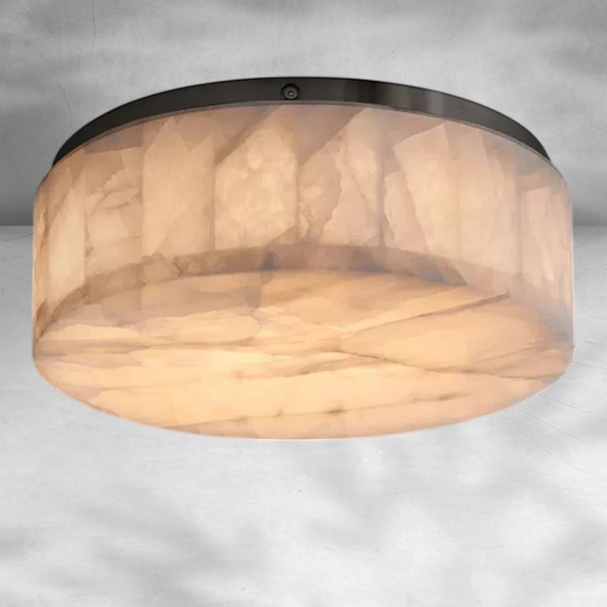 Rivaga Calcite Round Flushmount 6"10"14"