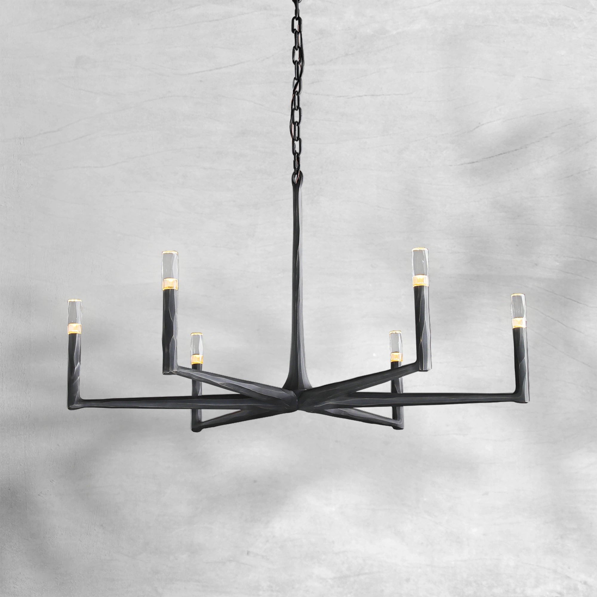 Thaddeas Forged Round Chandelier 36"/48"/60"/72"