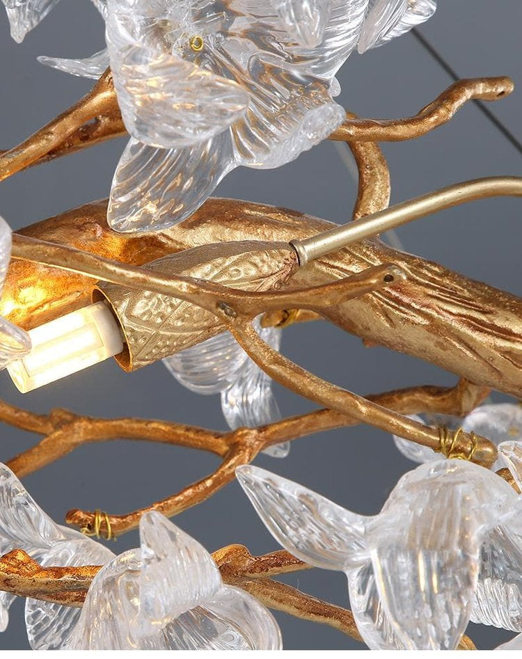 Kevin Tree Branch Rystal Brass Branch Round Chandelier Chandeliers Kevinstudiolives   