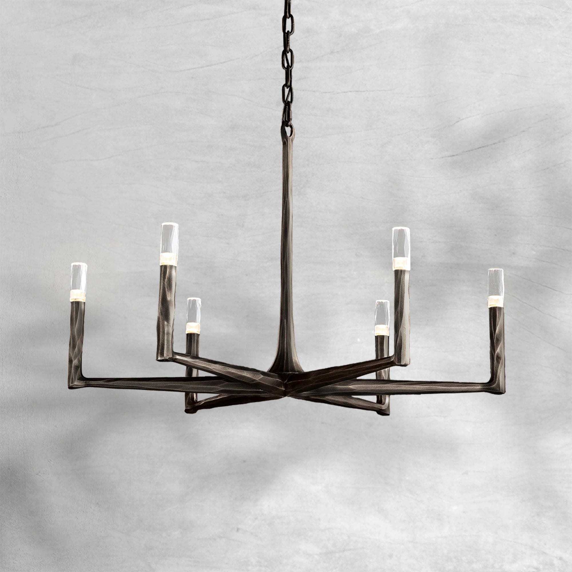 Thaddeas Forged Round Chandelier 36"/48"/60"/72"