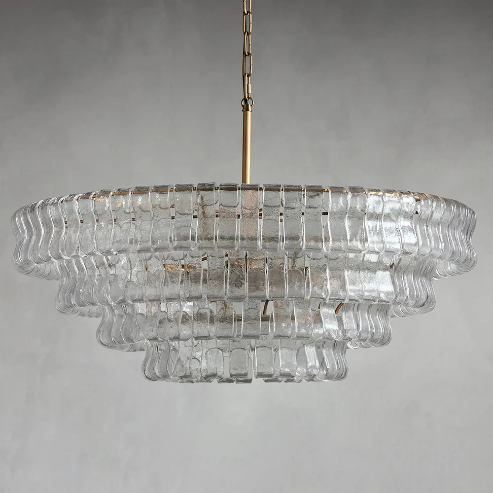 Evadne Modern Glass Round Living Room Chandelier 36" chandeliers for dining room,chandeliers for stairways,chandeliers for foyer,chandeliers for bedrooms,chandeliers for kitchen,chandeliers for living room Kevin Studio Inc   