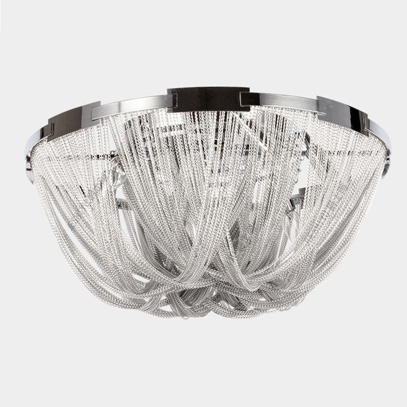 Kevin Glenn Aluminum Chain Tassel Ceiling Light Chandelier Kevinstudiolives   