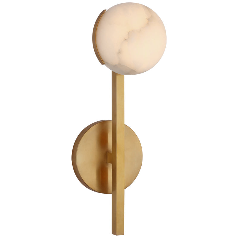 Koltin Modern Alabaster Pedra Petite Tail Sconce wall sconce for bedroom,wall sconce for dining room,wall sconce for stairways,wall sconce for foyer,wall sconce for bathrooms,wall sconce for kitchen,wall sconce for living room Kevin Studio Inc Brass  