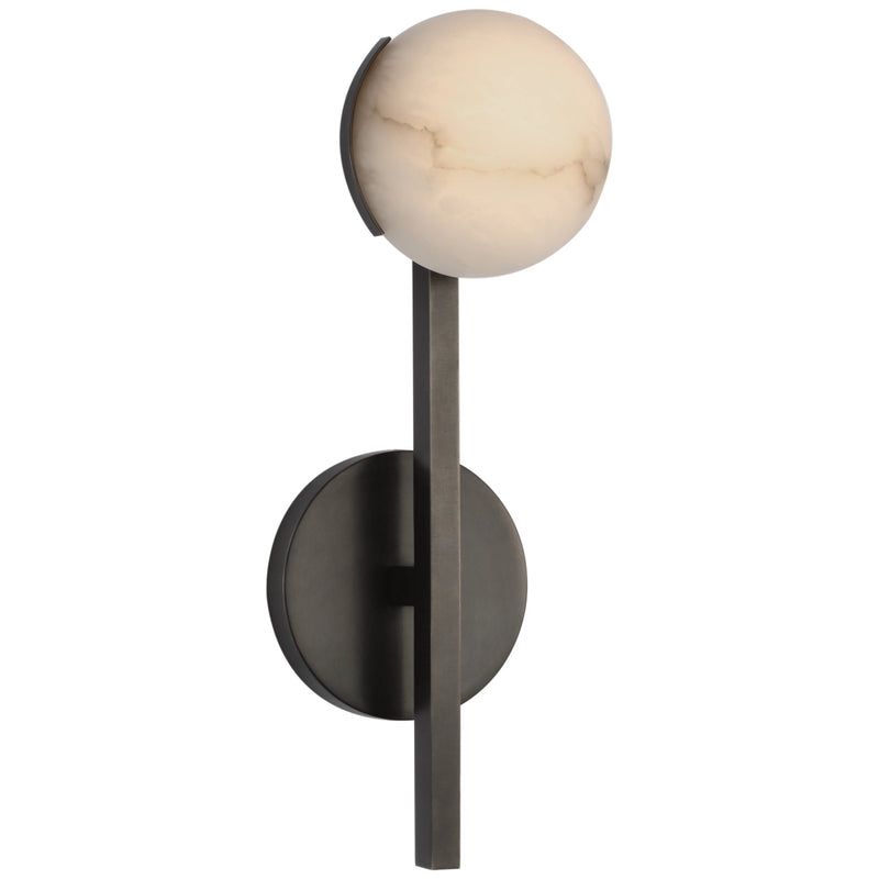 Koltin Modern Alabaster Pedra Petite Tail Sconce wall sconce for bedroom,wall sconce for dining room,wall sconce for stairways,wall sconce for foyer,wall sconce for bathrooms,wall sconce for kitchen,wall sconce for living room Kevin Studio Inc Black  