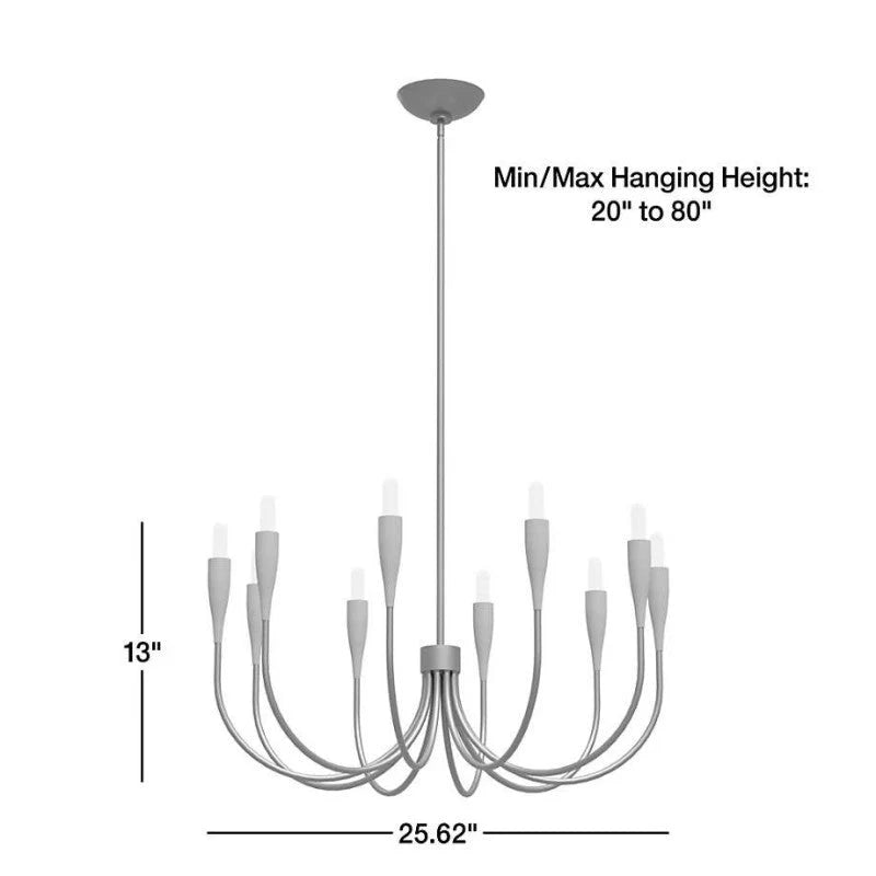 Curve Candelabra Chandelier