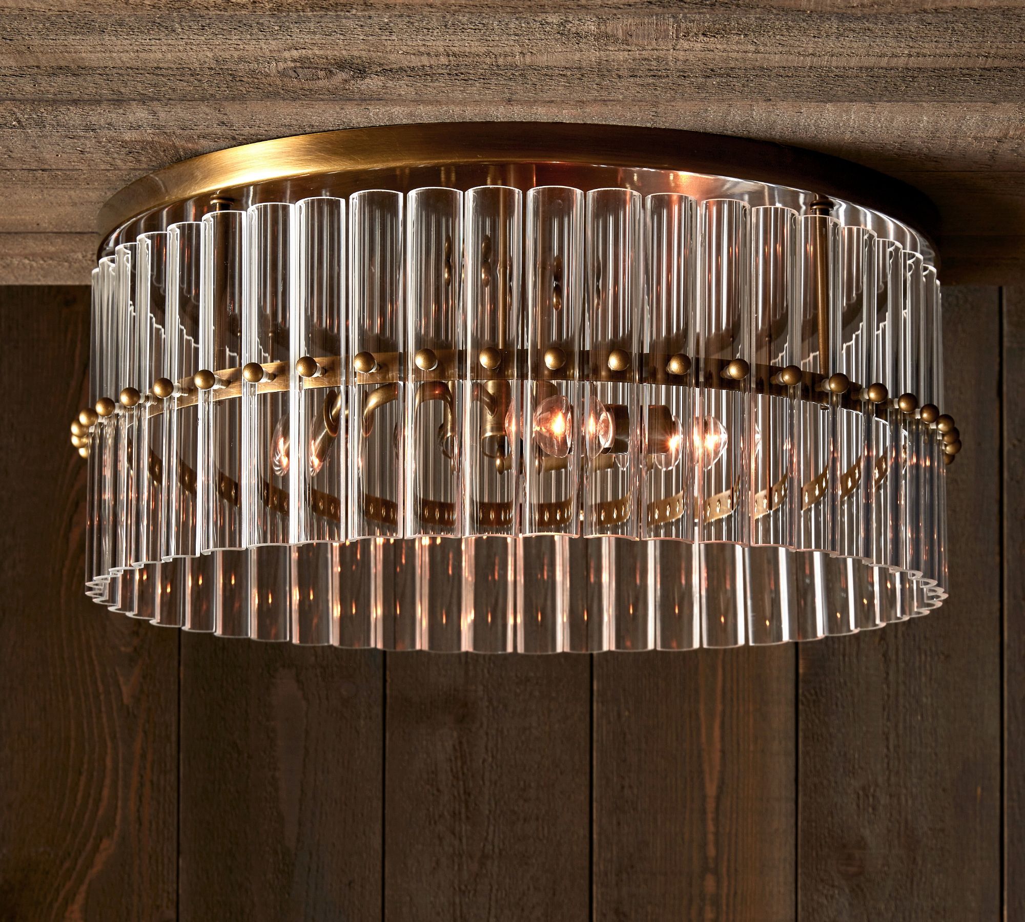 Molly Crystal Round Flush Mount Chandelier Kevin Studio   