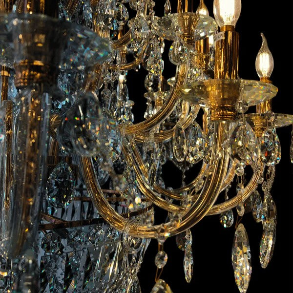 Extra Large European-style Multi-layers Candle Luxury Crystal Chandelier Gold Art Foyer/Staircase Decorative Light Fixture Chandeliers Kevinstudiolives   