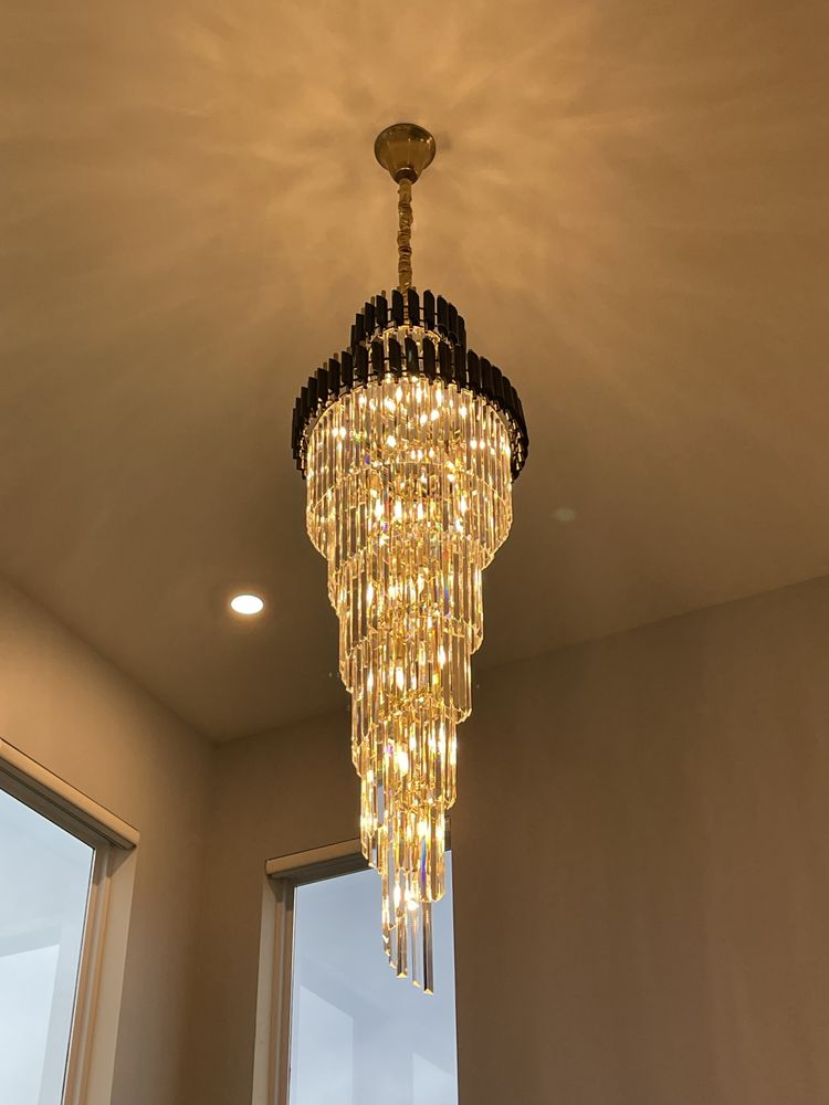 Helix Crystal Elegance Chandelier for Entrance and Staircase Chandeliers Kevinstudiolives   