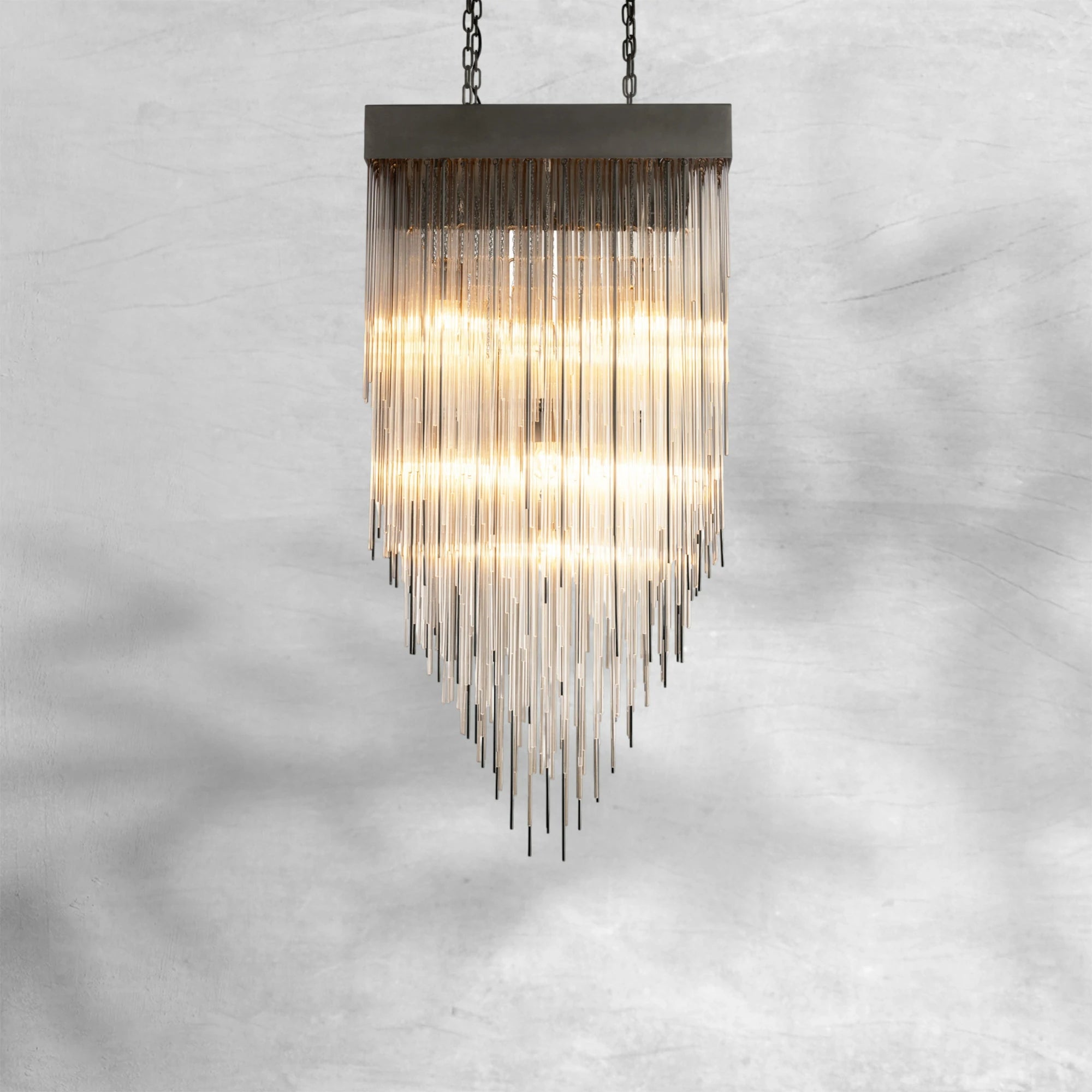 Casa Modern Glass Square Chandelier 20", 30", 54"