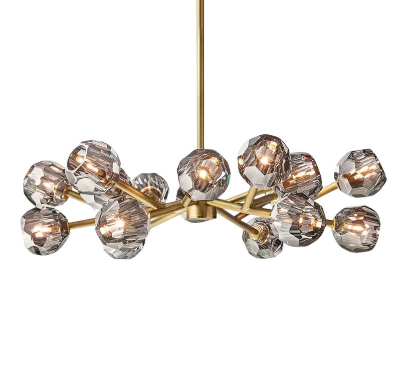 Bille De Crystal Round Chandelier 36"