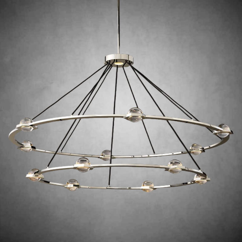 Eclatamt 2-Tier Round Chandelier 48" 60"