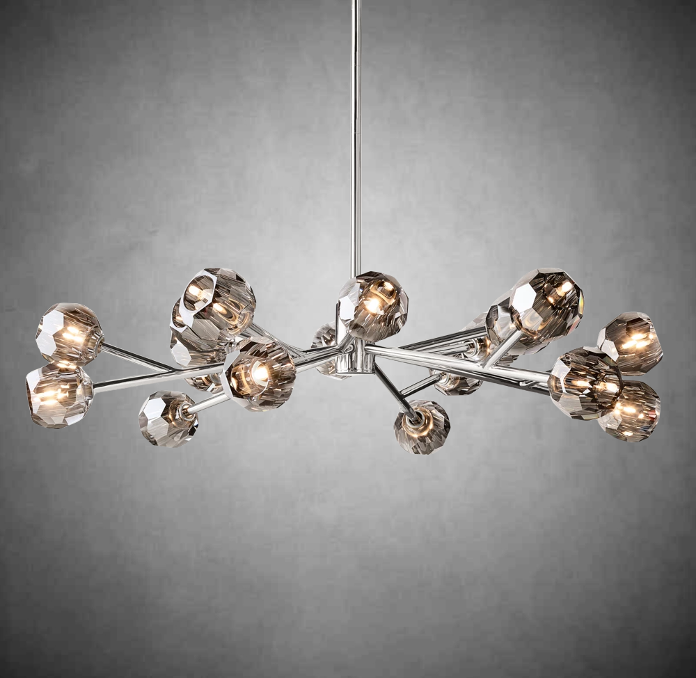 Bille De Crystal Glass Round Chandelier 24"36"48"60"72"