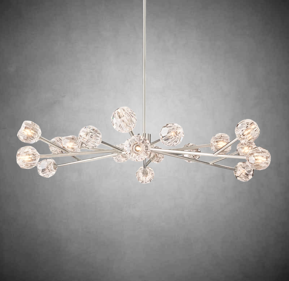 Bille De Crystal Glass Round Chandelier 24"36"48"60"72"
