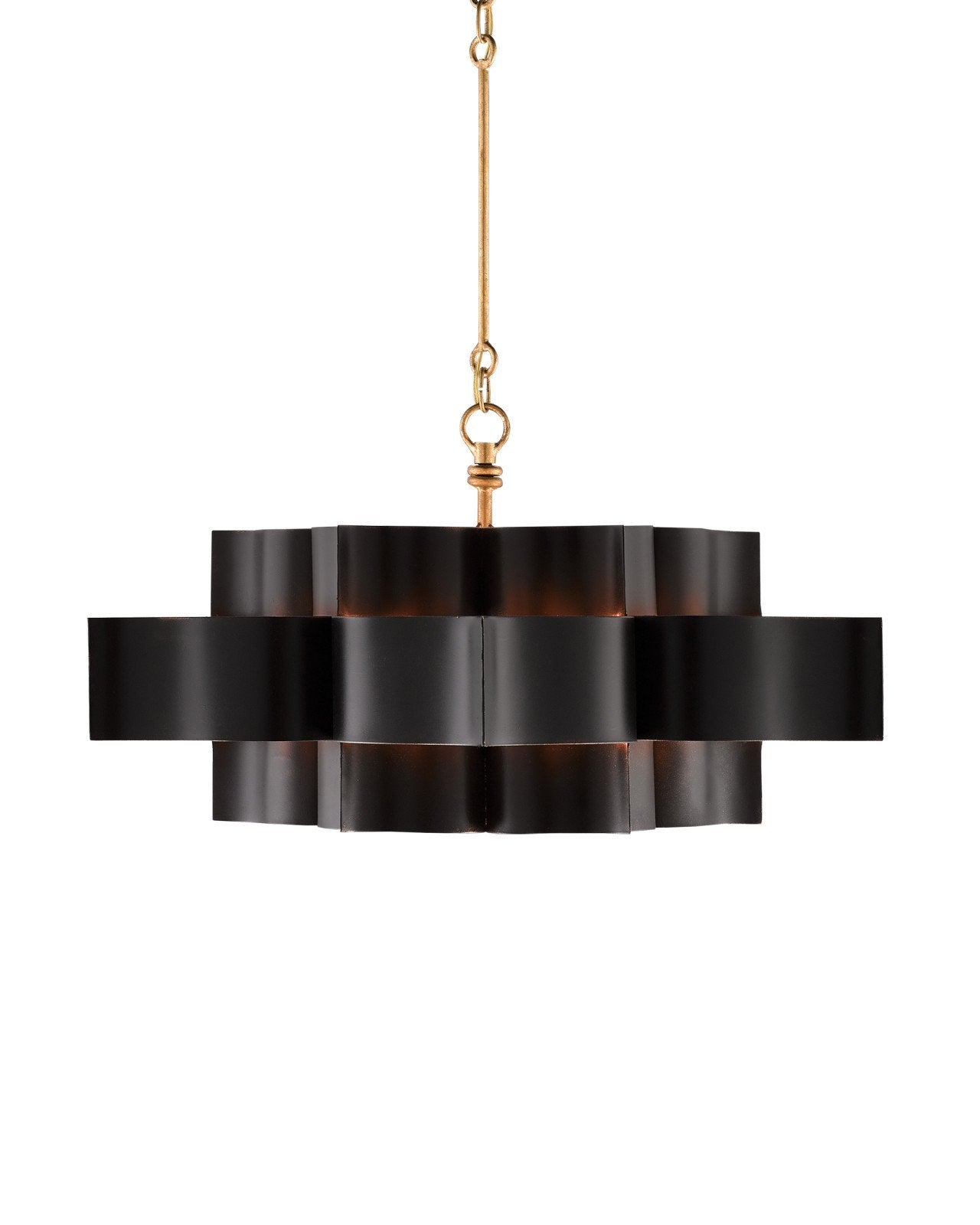 Grand Lotus Large Black Chandelier NORMAL Lotus   