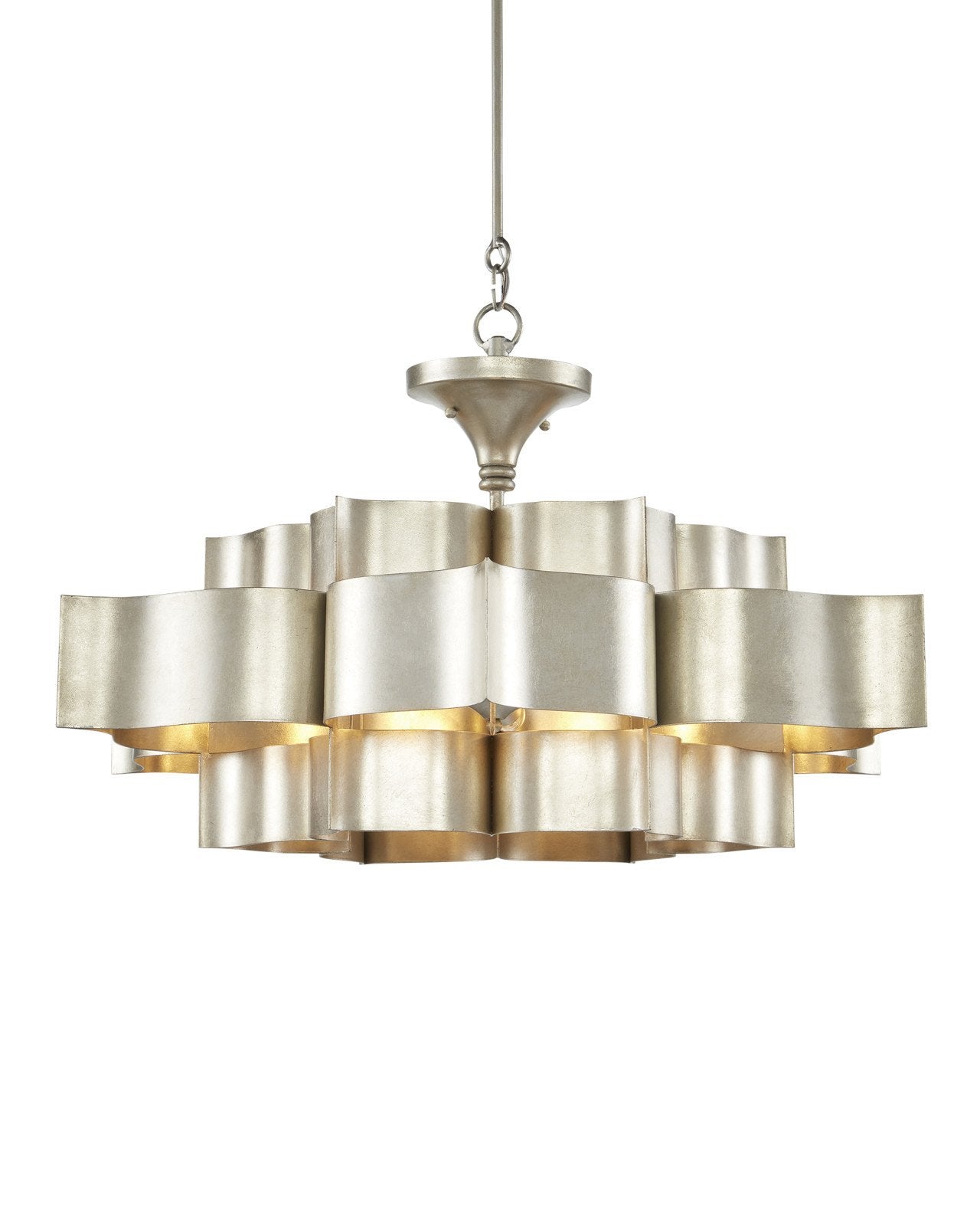 Grand Lotus Large Silver Chandelier NORMAL Kevin Studio   