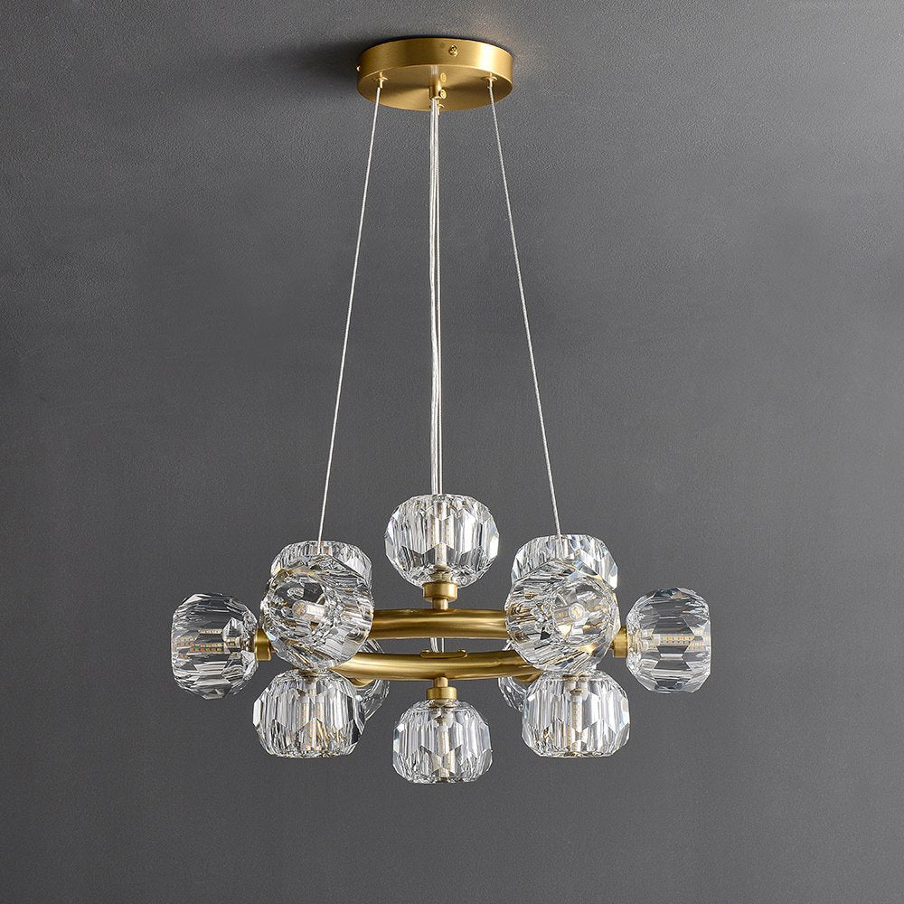 Floris Modern Crystal Round Chandelier For Cord Chandeliers Kevin Studio   