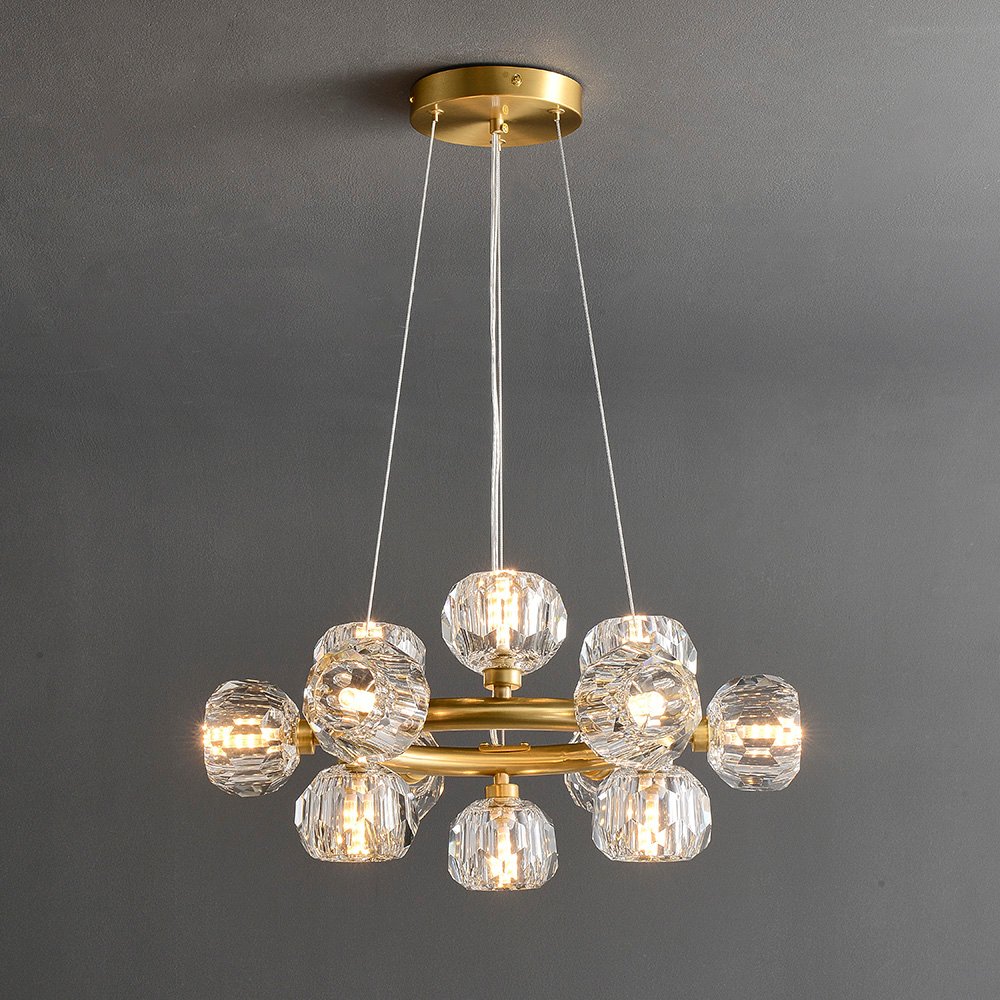 Floris Modern Crystal Round Chandelier For Cord Chandeliers Kevin Studio   