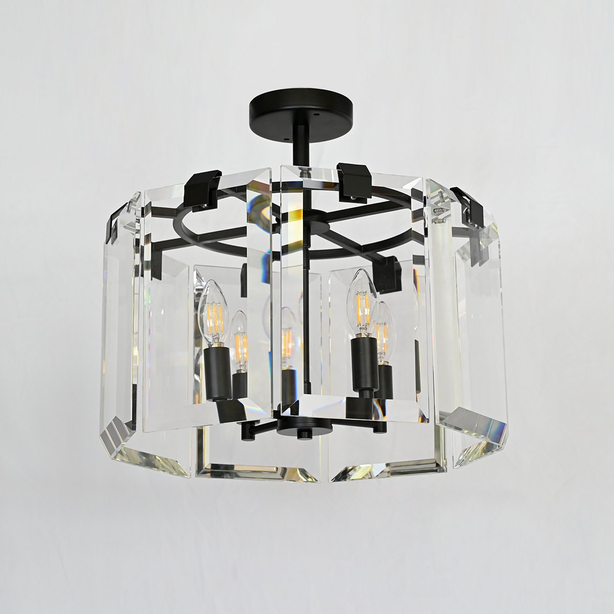 Amaya 4-Light Flushmount Lighting Kevin Studio Inc   