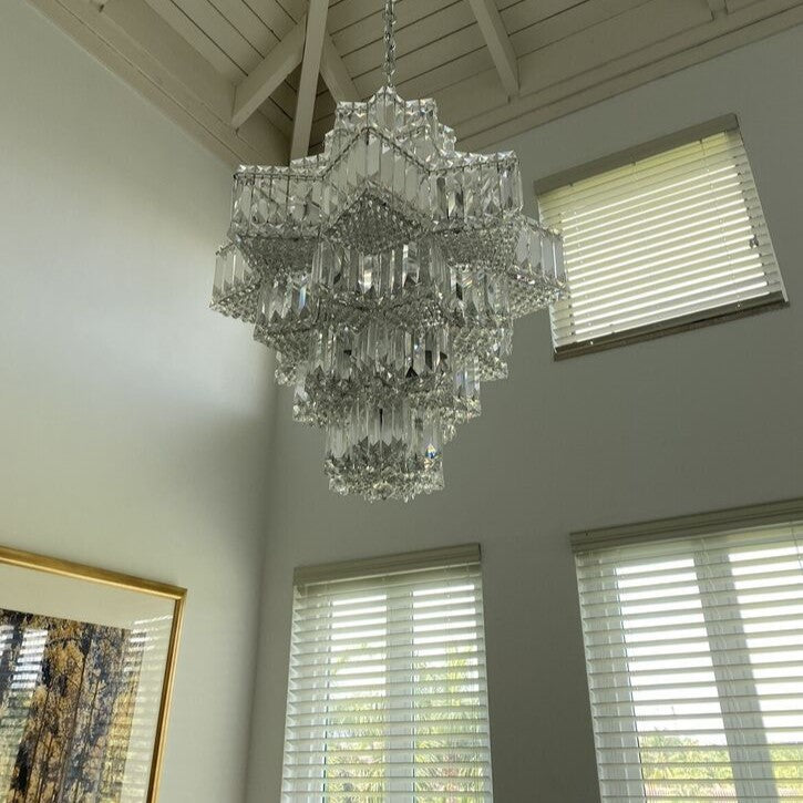 Fashion Star Shaped Chandelier Crystal Ceiling Light Fixture For Small Living Room/ Bedroom Chandeliers Kevinstudiolives   