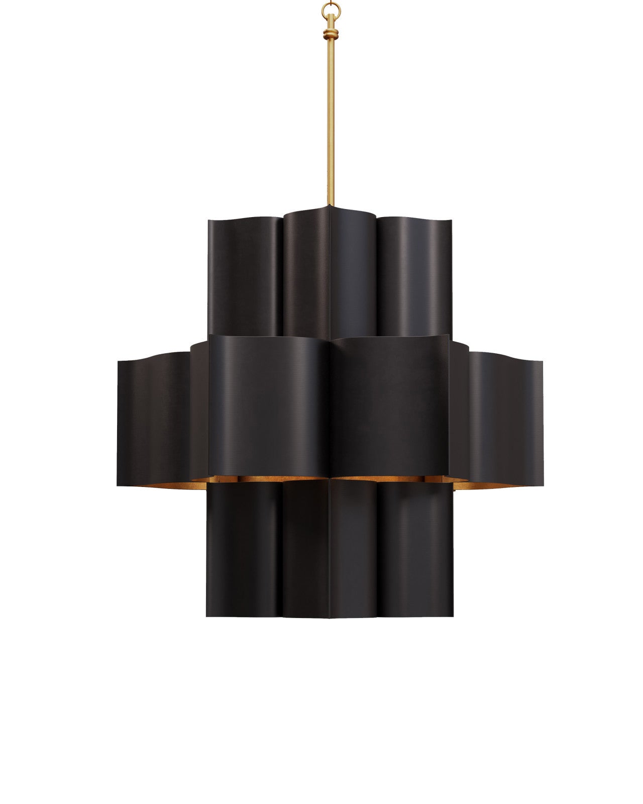 Grand Lotus Grande Black Chandelier NORMAL Kevin Studio   