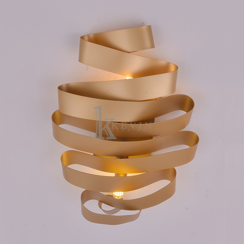 Twisted Ribbon Modern Wall Sconce Wall Lamp Kevin Studio Inc   