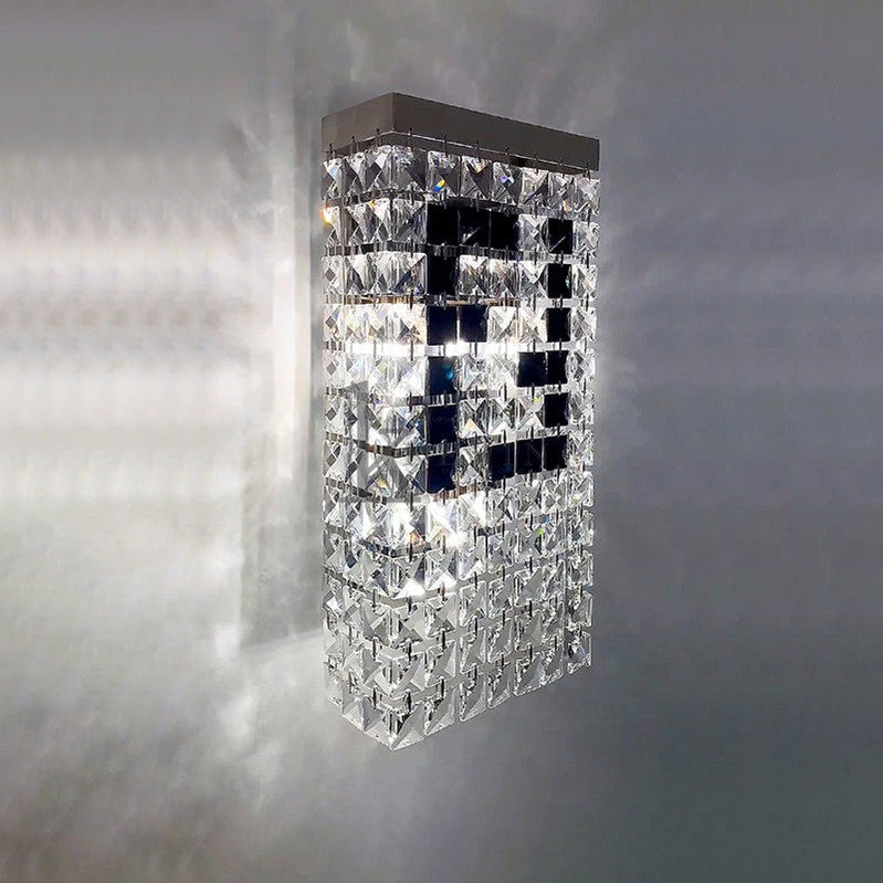 Fendi Modern Crystal Wall Sconce, Wall Light For Bedroom Wall Sconce Kevin Studio Inc   